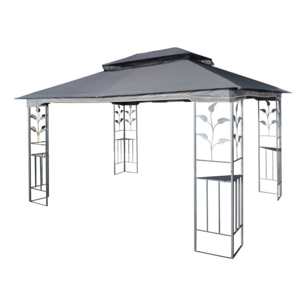 13x10 Outdoor Patio Gazebo Canopy Tent With Ventilated Double Roof And Mosquito net(Detachable Mesh Screen On All Sides),Suitable for Lawn, Garden, Backyard and Deck