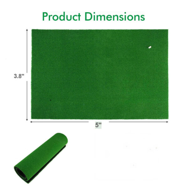 Golf Hitting Mats - 3.8'x5' Artificial Turf Training Mat for Indoor/Outdoor Swing Practice